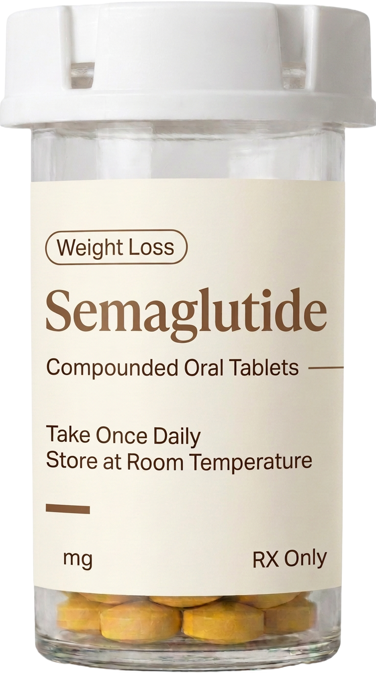 Oral semaglutide tablet bottle